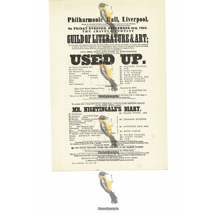 Philharmonic Hall, Liverpool, Billboard Ad1852, Book Illustration (Print), 1891