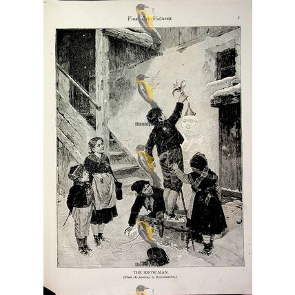 Snowman, Klenberger, Book Illustration (Print), 1893