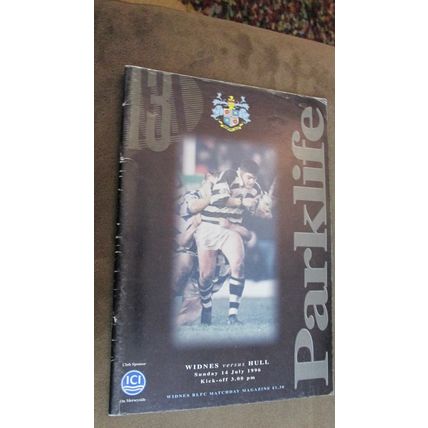 1996 Rugby Football League Programme - Widnes v Hull