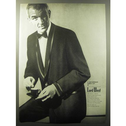 1960 Lord West Fashion Advertisement - A contemporary dinner suit by Lord West