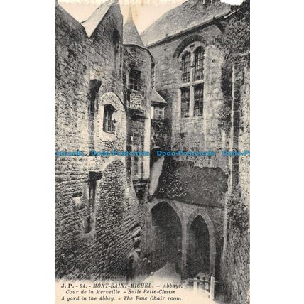 R052536 Mont Saint Michel. Abbaye. Cour de la Merveille. Salle Belle Chaise