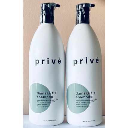 2 - Damage Fix shampoo PRIVE repair and strengthen damaged hair 33.8 oz #1998