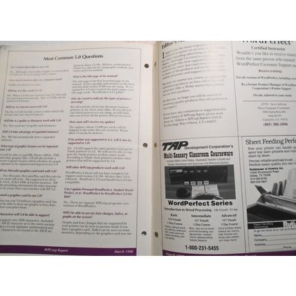 WPCorp Report, March 1988, WordPerfect Corporation