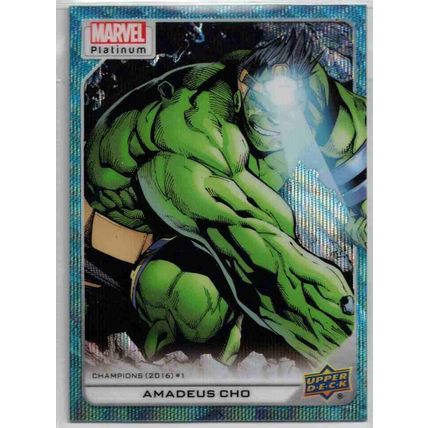 MARVEL PLATINUM ' BLUE SURGE ' card # 157 AMADEUS CHO (2022)