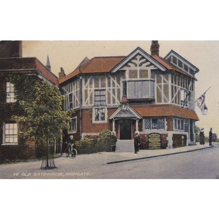 B501 HIGHGATE - YE OLD GATEHOUSE . COLOUR PRINTED POSTCARD