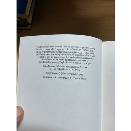 1995 FOLIO SOCIETY "MEMOIRS OF A GEORGIAN RAKE" HARDBACK BOOK & SLIPCASE (P4)