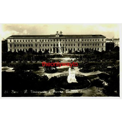 Bari, Universita E Piazza Umberto, Italy, Postcard