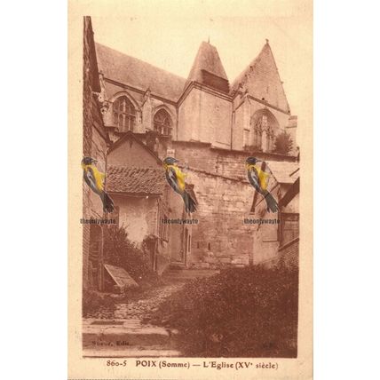 Poix, L'Eglise, France, 860-5, Postcard, 1920s