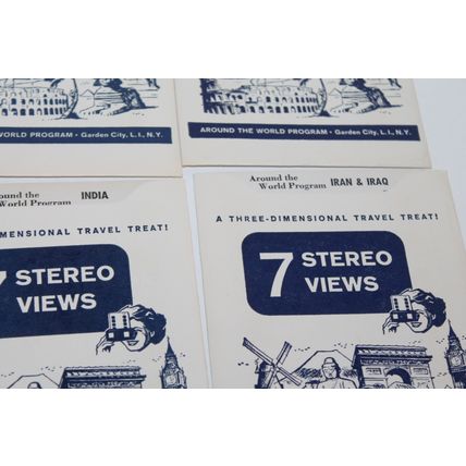 VTG TRU VUE Lot 3 D STEREOSCOPE VIEW 27 Card Sets Around the World Master Views