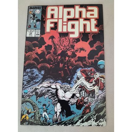 ALPHA FLIGHT # 58 : MARVEL COMICS : 1988 : vf(8.0)