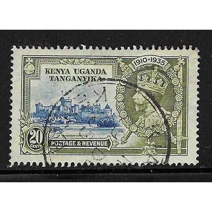 KUT 1935 GEORGE V SILVER JUBILEE 20c VALUE USED SG124 #1
