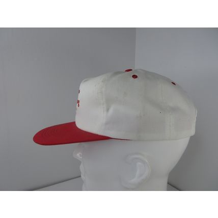 Vintage AgriPro Big Dawg Wheat Trucker Hat Snapback Patch Cap White Red Flat