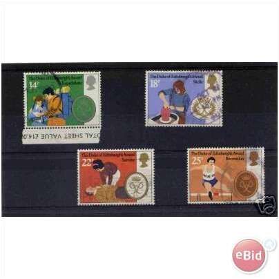 Great Britain 1981 25th Duke of Edinburgh Used SG 1162-1165 Sc 952-955 stamp