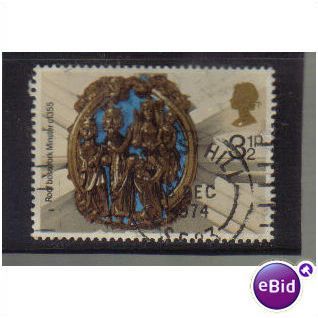 1974 GB CHRISTMAS 3 1/2P F/U SG 966