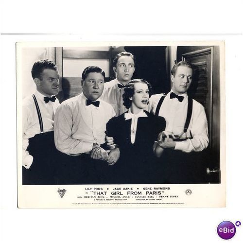 THAT GIRL FROM PARIS Lily Pons, Jack Oakie, Gene Raymond 1937 F-O-H Stills (6)