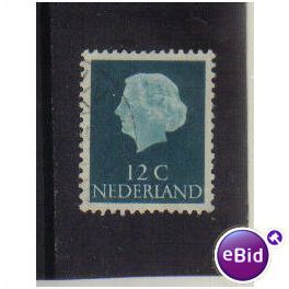 NETHERLANDS 1953 QUEEN JULIANA 12C F/U SG776