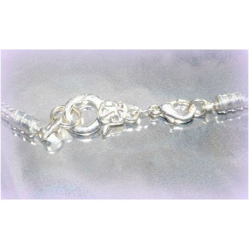 Silver Plated Bracelet Lobster Clasp European Bead Craft Jewellery 2086