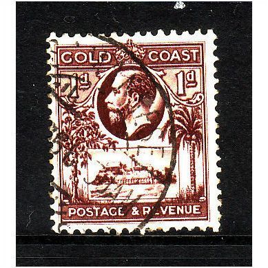 GOLD COAST 1928 SG 104 1d RED BROWN FINE USED#2