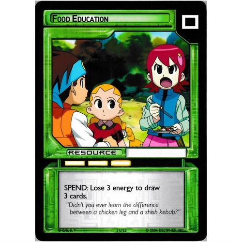 MegaMan TCG Grave - #3U52 - Food Education