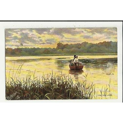 7276 Norfolk FRITTON LAKE Tuck Oilette Postcard