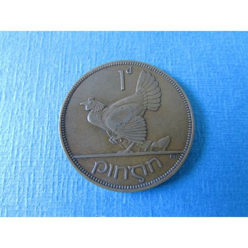 1937 IRISH EIRE ONE PENNY FREE POST. L