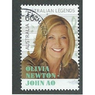 AUS 2013 60c 'AUSTRALIAN LEGENDS- OLIVIA NEWTON JOHN' FINE USED (EBID37-824)