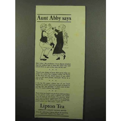 1942 Lipton's Tea Ad - Aunt Abby