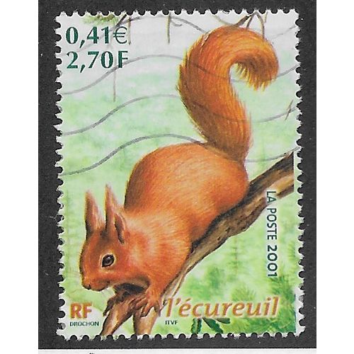 FRA 2001 2,70F 'ANIMALS' FINE USED (EBID56-794)