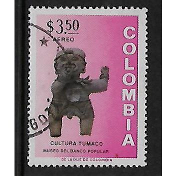 COLOMBIA 1973 MUSEUM OF ANTIQUES BOGOTA 3p.50 TOMACO FIGURINE SG1340 FINE USED