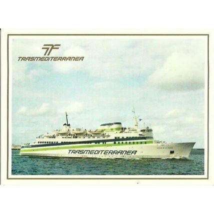 Trasmediterranea MV CIUDAD DE LA LAGUNA Company Postcard