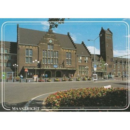 Maastricht Holland Railway Station Postcard