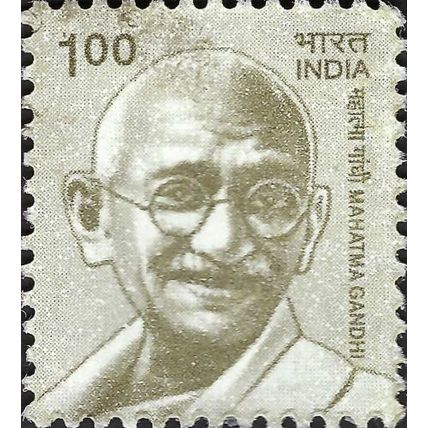 INDIA, Mohandas Karamchand Gandhi, grey-brown 2009, 1rupee