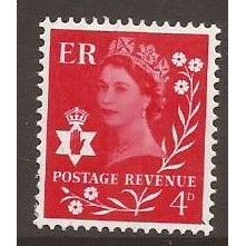 NI 9 Northern Ireland, 4d vermilion Mounted Mint Stamp