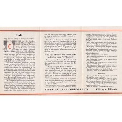 Vesta Battery Corp Chicago Advertising Cover Pageant of Progress EXPO Chicago 26