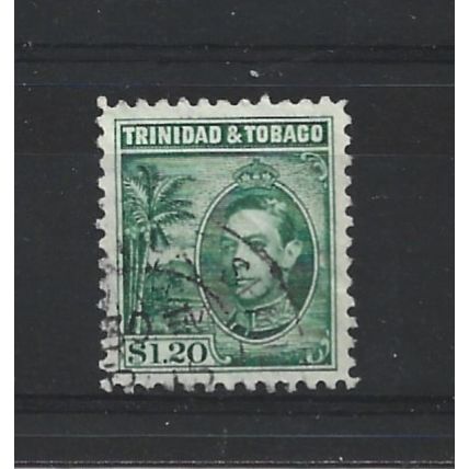 Trinidad&Tobago.SG255 $1.20 King George VI (Green).Fine Used.Aug24i