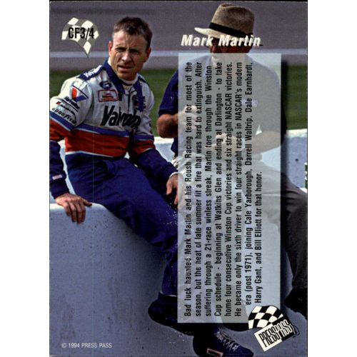 1994 Press Pass Mark Martin Checkered Flag