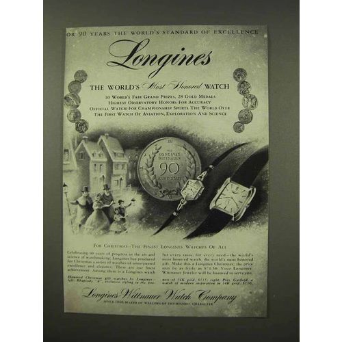 1956 Longines-Wittnauer Watch Ad - Pres. Garfield