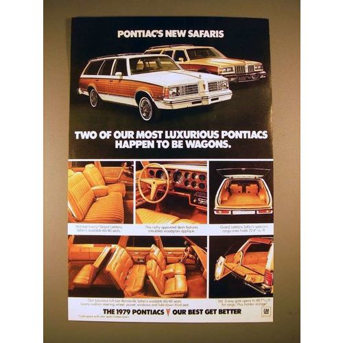 1979 Pontiac Grand LeMans & Bonneville Safari Ad!