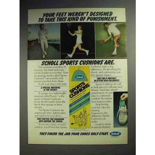 1979 Scholl Sports Cushions Ad - This Punishment