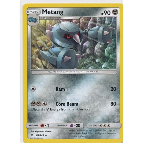 Pokemon Sun & Moon Guardians Rising 84/145 Metang
