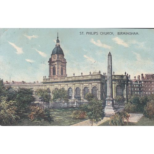 St. Philips Church Birmingham Warwickshire Postcard (WAR76773)