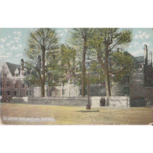 GB 1915 St Johns College front Oxford by RPPC