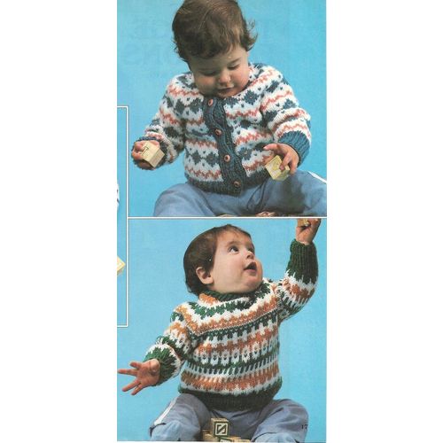 Knit Child's Pattern Fair Isle Knits