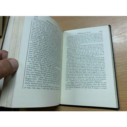 1927 PLAYS OF BERNARD SHAW "HEARTBREAK HOUSE/CATHERINE" LEATHER BOOK (P3)