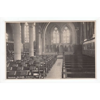 The Chapel Harrow School Postcard Middlesex 181