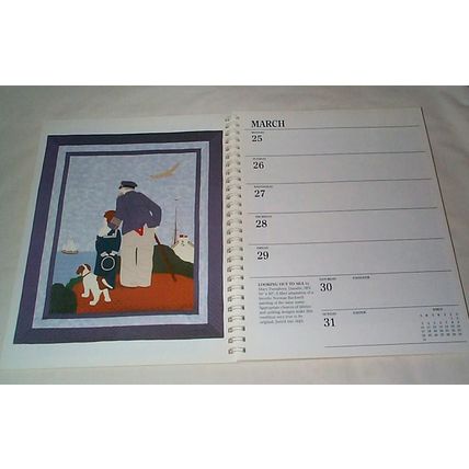 1991 - - AQS Quilt Art - Engagement Calendar - - Softcover Book