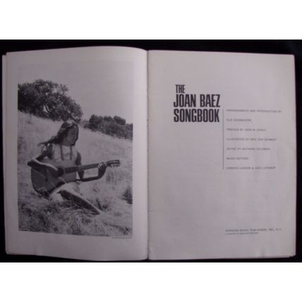 The Joan Baez Songbook 1966 - 66 songs - illustrations - No Front Cover - POP