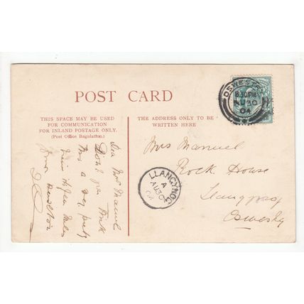 Miller's Dale Church Postcard 1904 Derbyshire