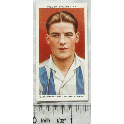 1935 Wills Association Footballers No. 37 E. Sandford, West Bromwich Albion