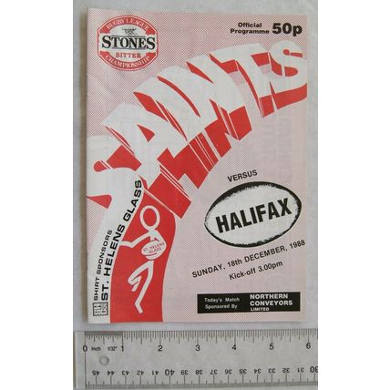 1988 programme St. Helens v. Halifax